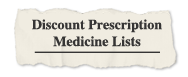 Discount Prescription Medicine Lists